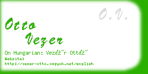 otto vezer business card